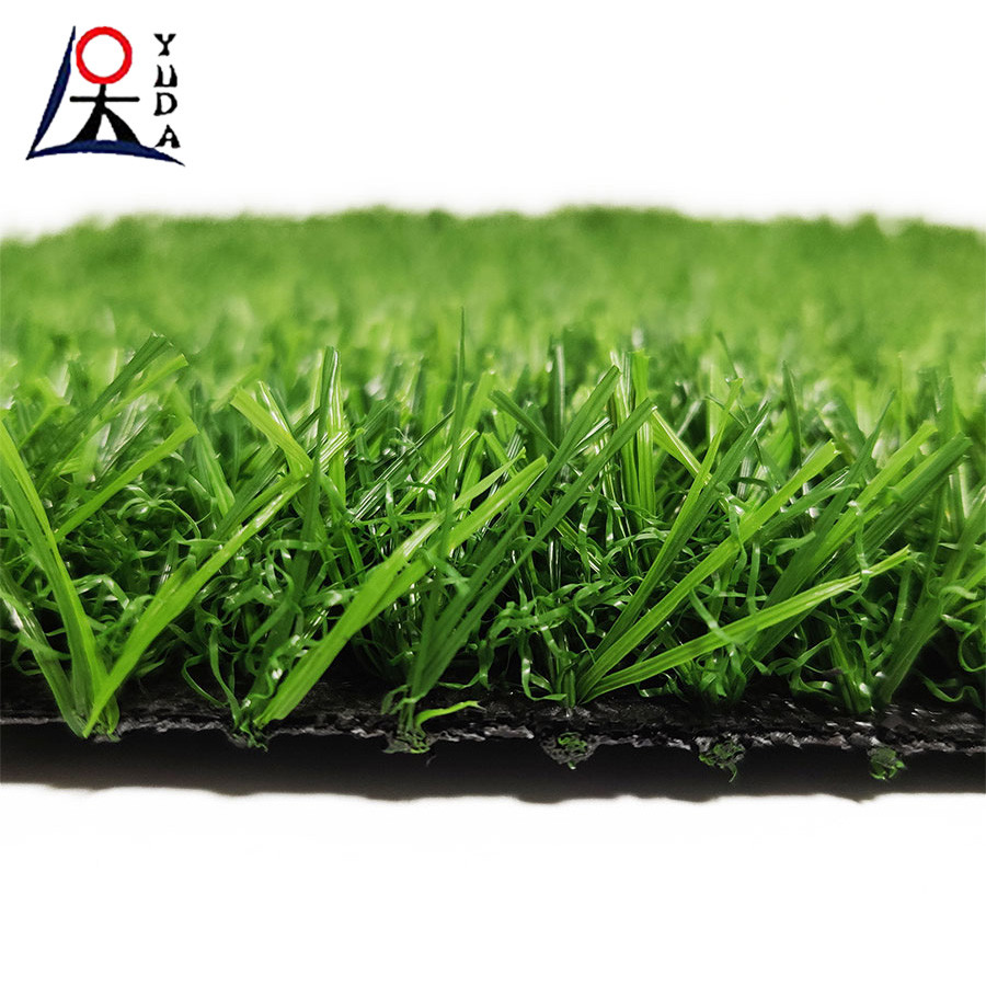 Green Synthetic Grass Turf Landscaping For Weatherproof Outdoor Plastic Lawn Mat