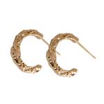 Lanciashow 925 Sterling Silver Jewellery Simple Interweave Twisted Hoop Earrings