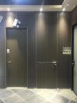 Aluminum Frame HPL modern desgin Interior Framless Door for Living Room