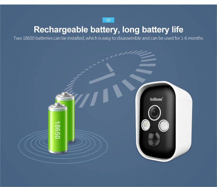 Outdoor HD Solar Battery Camera Kit PIR Motion WiFi Wireless CCTV Security IP Camera With Two-Way Audio Night Color
