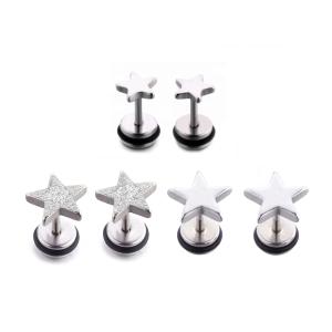 Wholesale Custom made special earrings body jewelry shiny star stud earrings from china suppliers