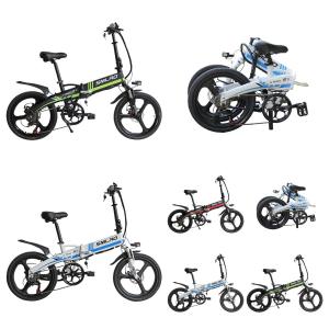 Wholesale 31mph 20 Inch Fat Tire Folding Electric Bike Smlro S9 48V 350W from china suppliers