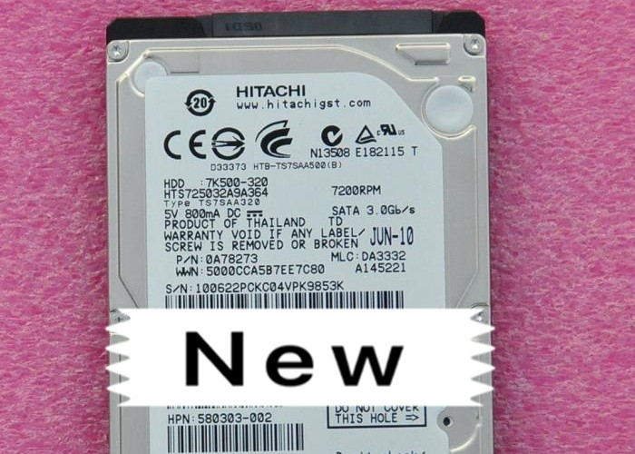 HTS725032A9A364 320G Hitachi Hard Disk 2.5" SATA Serial Port Premium Quality