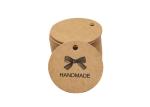 Recyclable Aseptic Kraft Paper Hang Tags , Round Swing Tags Customized Size