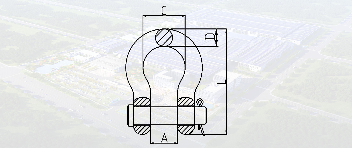 SLR122-ROUND PIN DEE SHACKLES