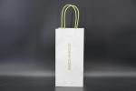 OEM Takeout Kraft Paper Bags With Twisted Handles Single Cup Paper Bag