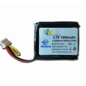Wholesale 3.7V Rechargeable Lithium Polymer Battery Pack 1900mAh For Electric Bicycle from china suppliers
