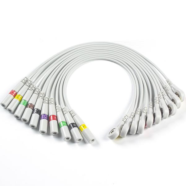 ECG Parts 3.00MM IEC ECG Electrode Connector EKG Connector Banana Needle To Snap
