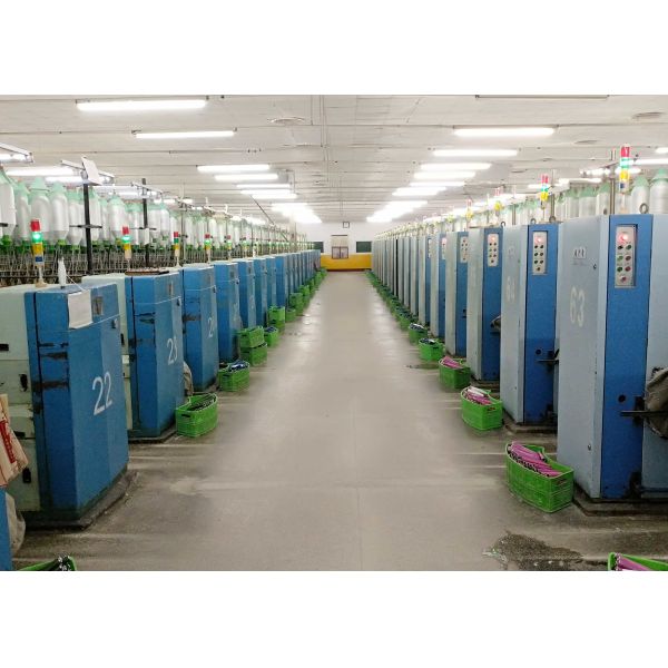 Ne 60/3 Full Automatic Dyed Polyester Weaving Yarn For High Grade Clothes