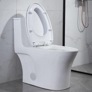 Wholesale Round One Piece Skirted Toilet Comfort Height Elongated 28” from china suppliers