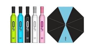 Wholesale 3 Section Folding Deco Umbrella Wine Bottle 21 Inch Strong Steel Shaft / Ribs from china suppliers