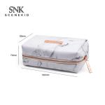 Fashion Custom Logo Portable White Marble Cosmetic Bag Luxury