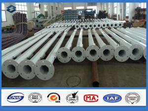 Wholesale 3mm Thick Octagonal Galvanized White Powder Coating Street Lighting Steel Pole from china suppliers