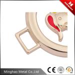 Handbag metal 8.89*43.87mm Light gold woodpecker logo tag for bag parts