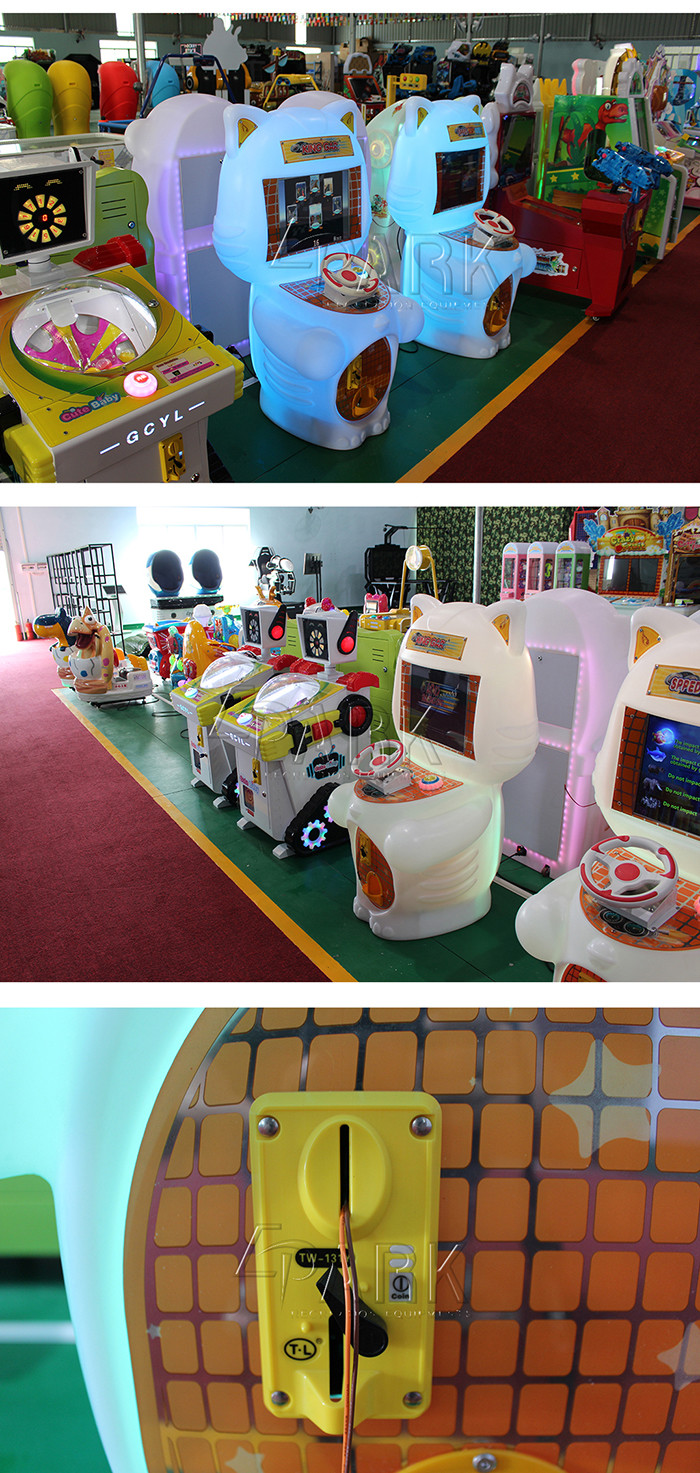 Arcade Coin Operated Amusement Car Racing Game Machine With HD LCD Display