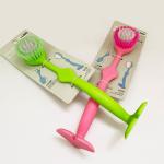 Pans Pots Radial Dish Brush With Handle Dishwashing Scrub Brush