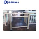 Metal Building Balcony Railing Tempered Double Glazed Aluminium Iron Baluster