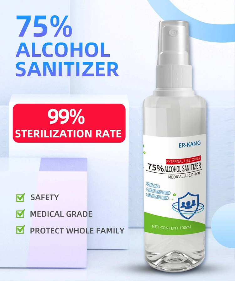 100ml Pocket Antiviral Hand Sanitizer Mini Waterless Hand Sanitiser For Adult