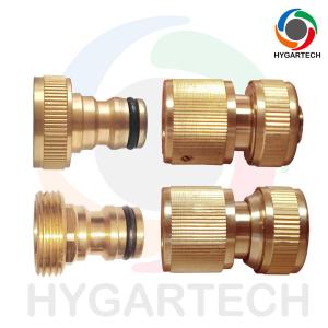 Wholesale Brass Quick Connect Water Hose Fittings Tap Connector &amp; Nozzle Adaptor Set from china suppliers