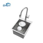 15x20x10cm Handmade House Kitchen Sink Single Bowl Stainless Steel Kitchen Sinks