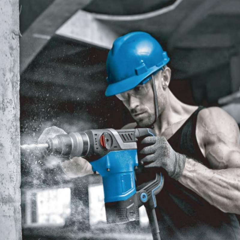 220V Industrial Grade Electric Rotary Hammer Drilling Power Tool with 4500bpm Impact Energy for Construction