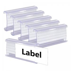 China Supermarket Label Holder 3.5*7.5cm Plastic Shelf Label Holder Writable on sale