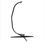 Bedroom Furniture Tuman Metal Egg Swing Chair with C-Style Black Stand