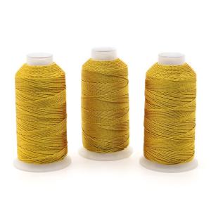 Wholesale DIY Metallic Yarn Don't Miss Out on Our High Tenacity Gold Silk Embroidery Thread from china suppliers