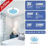 Copper Motor 220V Bedroom Ceiling Fan Light 24 Inch With Box Fan