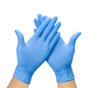 Wholesale CE FDA blue 4 mil non sterile Powder Free Nitrile Disposable Gloves of 100 from china suppliers