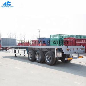 Wholesale 40 Feet 3 Axles Flatbed Container Semi Trailer from china suppliers