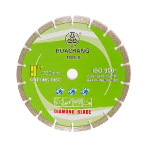 Wholesale 230x22.23mm 9&quot; X 7/8&quot; Segmented Diamond Blade Dry Cutting 230mm Porcelain Cutting Disc from china suppliers