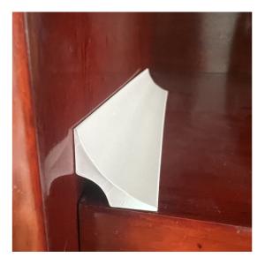 Wholesale Customize Length PVC Cove Former Wedge Fillet in White Color 15x15mm 20x20mm 38x38mm from china suppliers