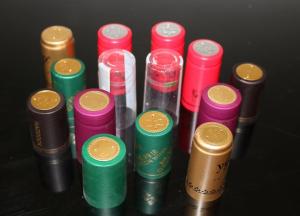 Wholesale Printed PVC bottle foil capsules Custom Champagne bottle heat shrink capsules from china suppliers