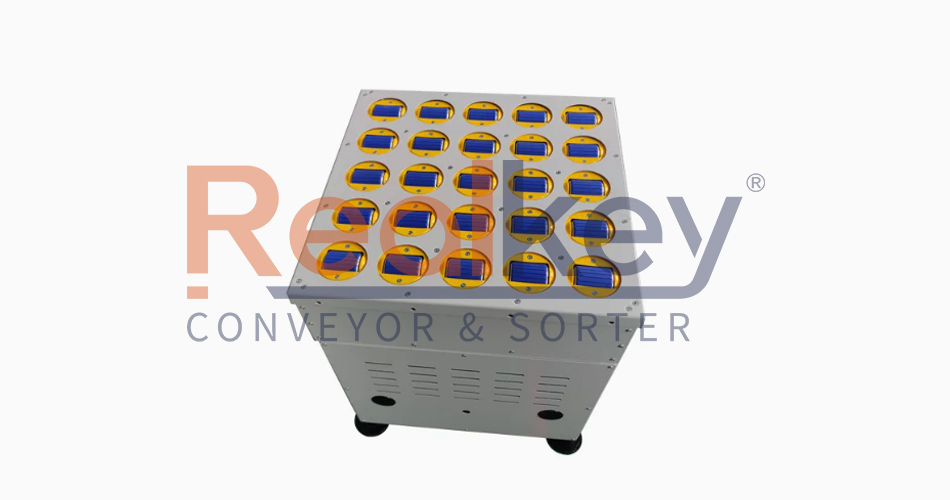 Close-up of Disk Balance Wheel Electric Rotary Sorter components