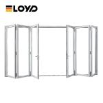 Heavy Duty Metal Bifold Patio Door Frame Southwestern Fold Glass Door For Villa