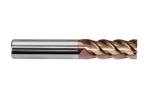 Erosion Resistant 3 Flute 45 Degree Spiral End Mill / Tungsten Carbide Milling