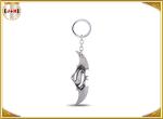 Game Sword Silver Brass Colored Metal Tiny Key Rings For Promotion Zinc Alloy