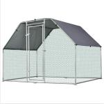 9x6ft Metal Chicken Coop Run For Farm Poultry