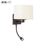 Surface mounted flexible led headboard wall lamps 3W led reading wall lamps for