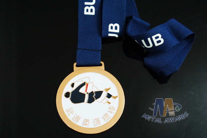 Round Metal Soft Enamel Swimming Custom Sports Taekwondo Medals Marathon Events Medallion