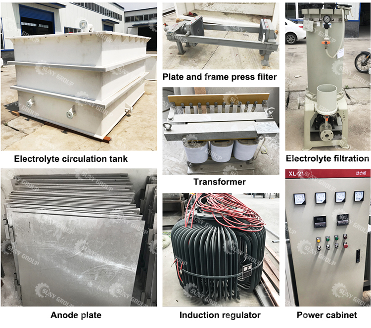 PP Plastic Concrete Electrolytic Cell for Copper Electrorefining or Electrowinning