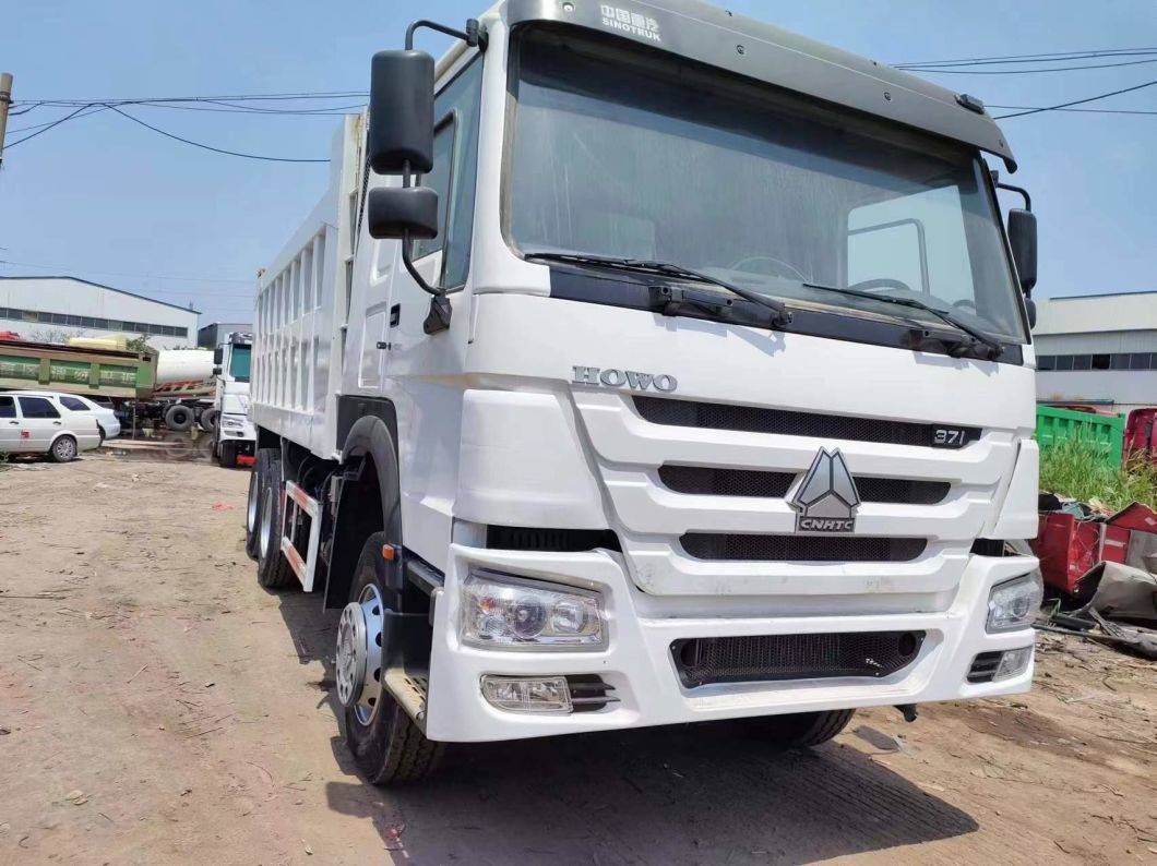 351-450HP Sinotruck HOWO 6*4 White Dump Truck Secondhand Truck 10wheeler