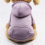 100% Cotton Small Dog Hoodie Classic Carrying Custom Dog Hoodies