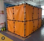 Fireproof 0.9 Mm Welding Protection Panel Pressurized Glassfiber Silicone Fabric