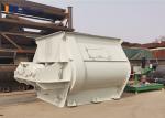 Biaxial Agravic Dry Mixing Equipment Twin Shafts Cement Powder Paddle Mixer