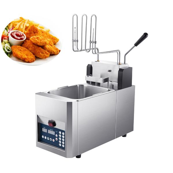 High Safety Level Stainless Steel Commercial Deep Fryer with Automatic Basket