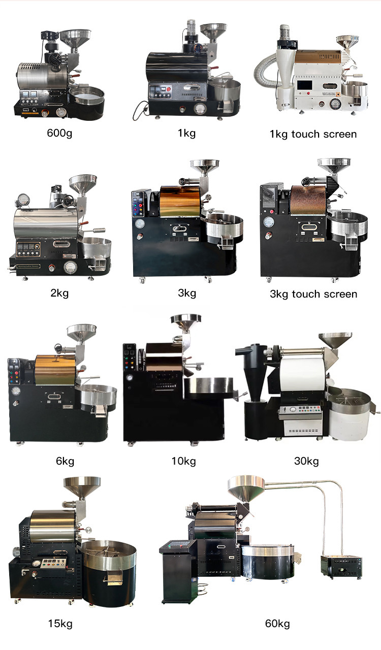 Small Baking Equipment 2kg Coffee Bean Roaster Electric / Gas Coffee Bean Roaster