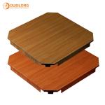 Fireproof And Acoustic Commercial Building Wood Grain Aluminum Suspended Clip In