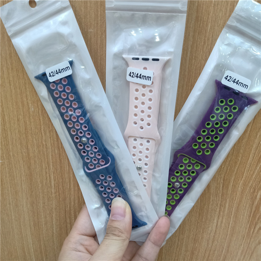Multicolor Adjustable Silicone Watch Strap For Watch3 4 5 6 Generation